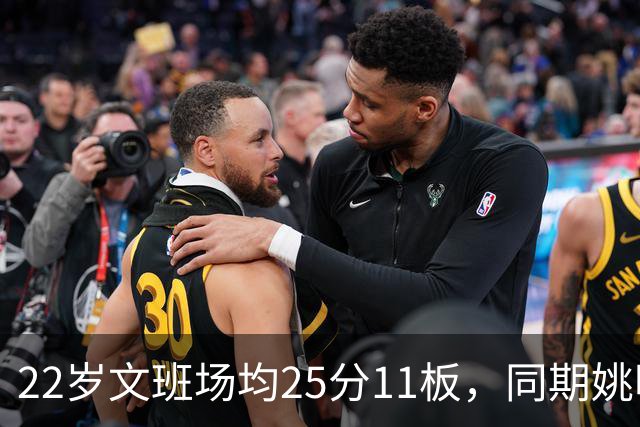 22岁文班场均25分11板，同期姚明13+8，那鲨鱼邓肯霍华德呢？